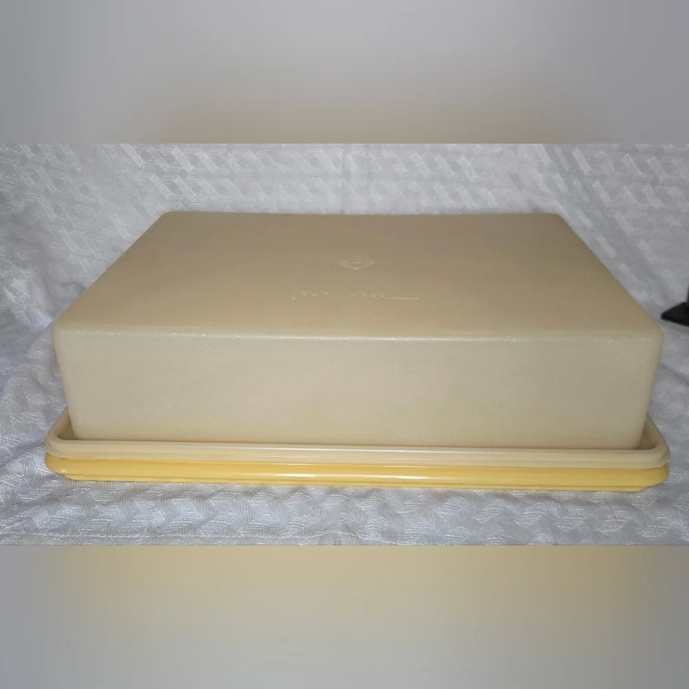 Tupperware Rectangle Cake Carrier (missing handle)